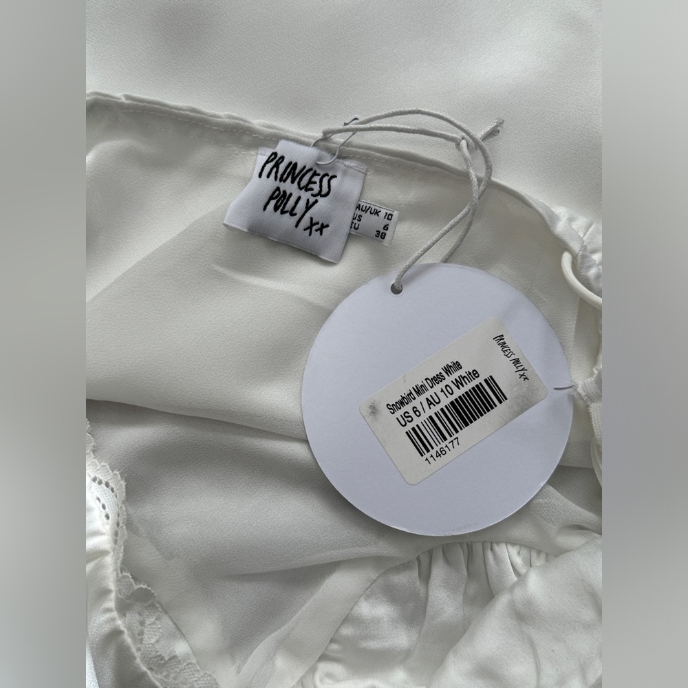 Princess Polly Snowbird Mini Dress White - Picture 8 of 11